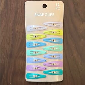Colorful Snap Hair Clips Set